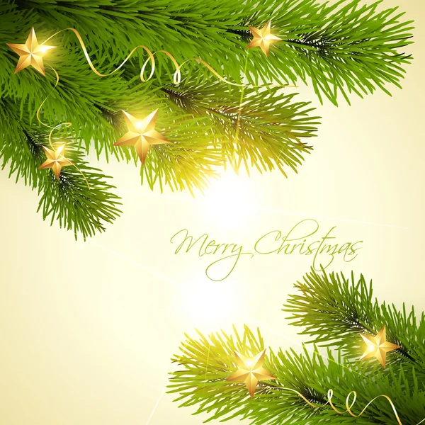 Achtergrond kerstboom — Stockvector