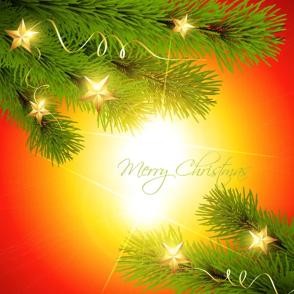 Christmas pine tree — Stock Vector