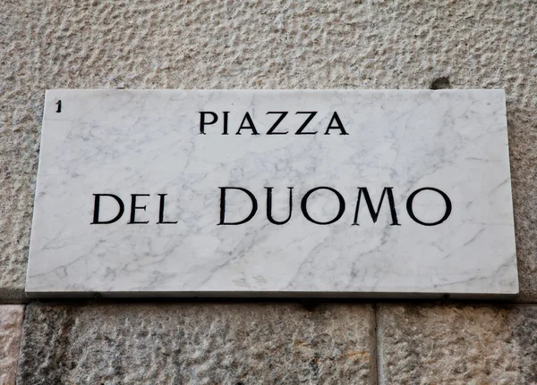 Náměstí Piazza del duomo — Stock fotografie
