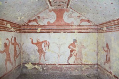 Etruscan tomb clipart