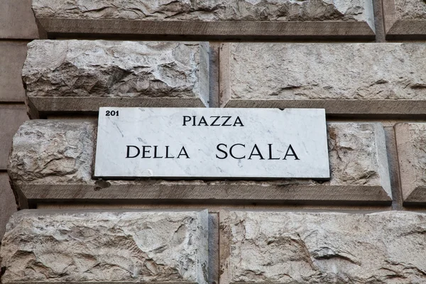 Piazza della Scala — Stock Photo, Image
