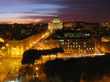 St. Peter's Basilica in Rome clipart