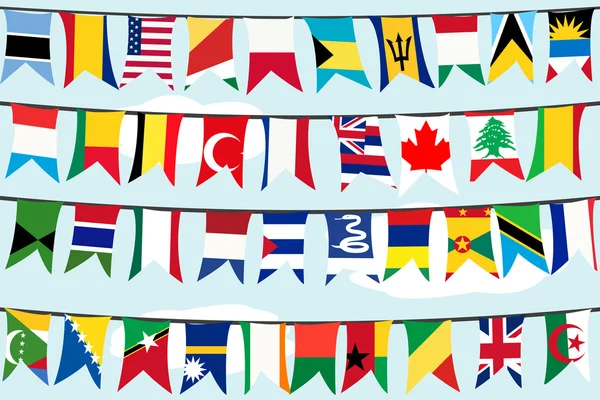 Bandeiras diferentes — Fotografia de Stock