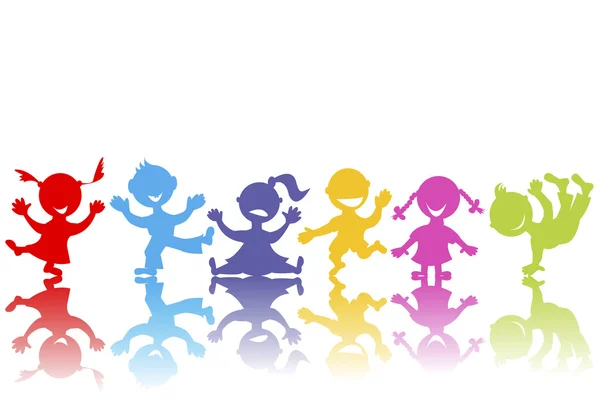 Colored hand drawn children — Stock Photo, Image