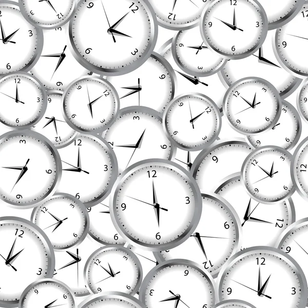 Saatler ve zaman ile Seamless Modeli — Stok fotoğraf