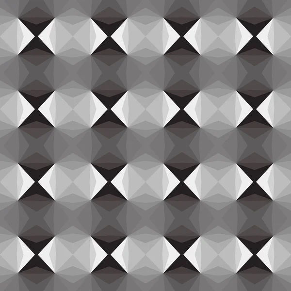 Mozaic em preto e branco, efeito óptico — Fotografia de Stock