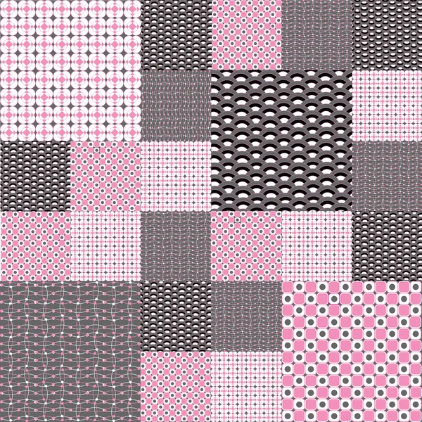 Reihe nahtloser Hintergründe in rosa Tönen — Stockfoto