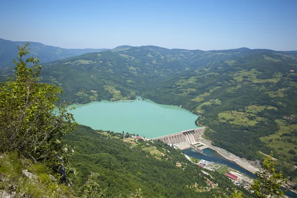 Centrale idroelettrica, diga di Perucac — Foto Stock