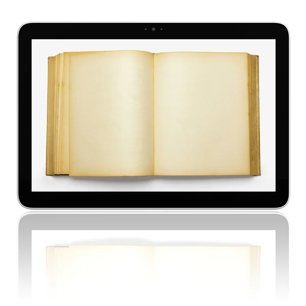 Електронної книги електронного читання планшетного комп'ютера — стокове фото