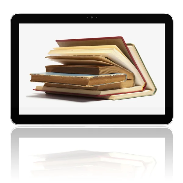E-boek e-lezer tablet pc — Stockfoto