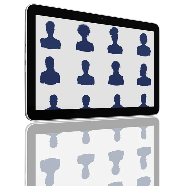 stock image Social Network Group of Tablet Computers