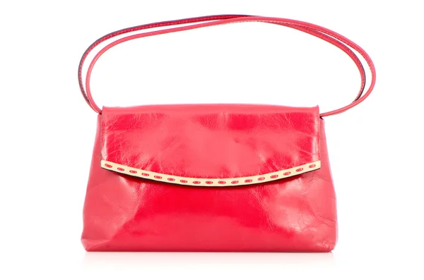 Mulher saco vermelho — Fotografia de Stock