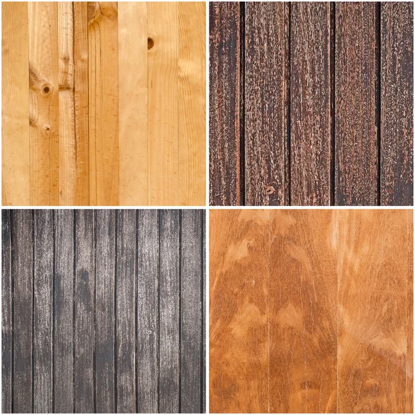 Conjunto de texturas de madeira — Fotografia de Stock