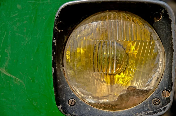 stock image Vintage tractor front light