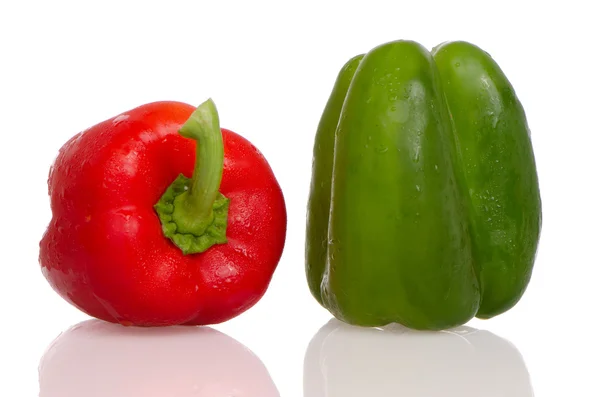 Due peperoni freschi — Foto Stock