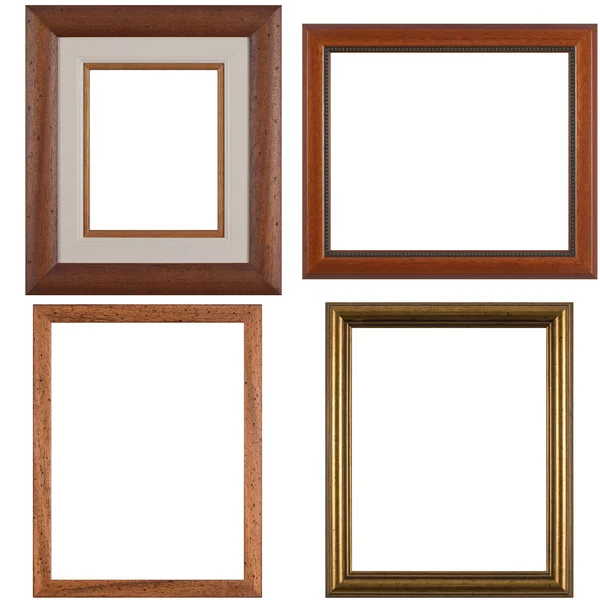 Four antique picture frames — Stock Photo, Image