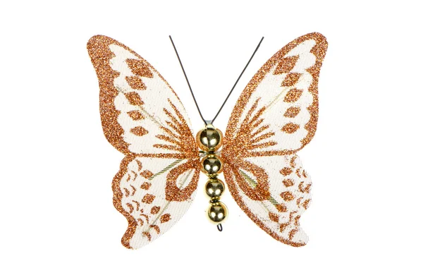 蝶のクリスマス ツリーの飾り — ストック写真