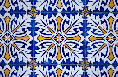 Portuguese glazed tiles clipart