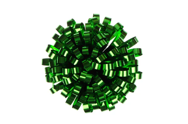 Verpackung grüne Schleife — Stockfoto
