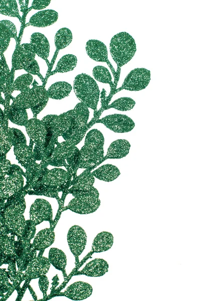 Chistmas dekorativní zelené listy — Stock fotografie