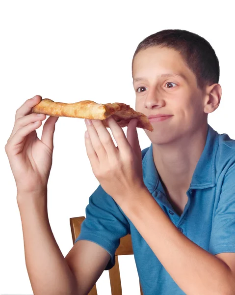 Eating Pizza — Stock Photo, Image