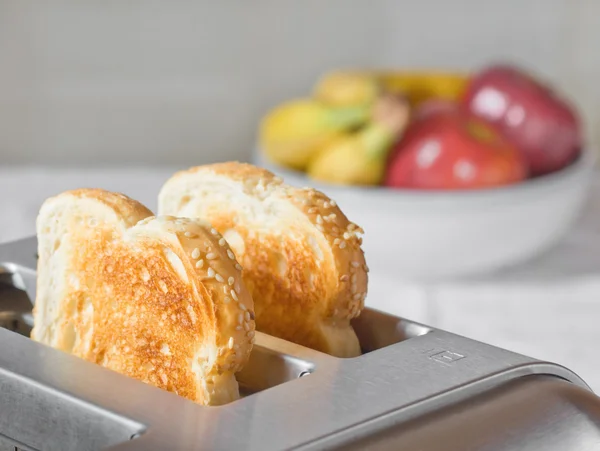 Toast semplice colazione — Foto Stock
