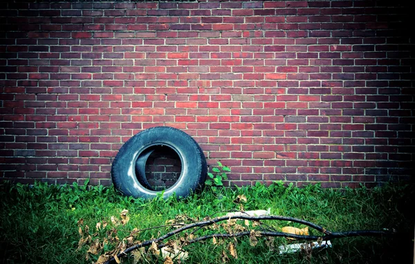 stock image Wall with Tire