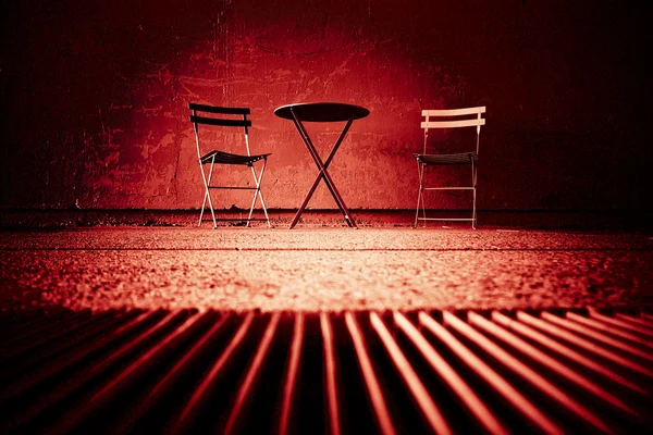 Mesa e cadeiras — Fotografia de Stock
