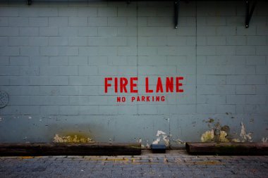 Fire Lane Alley clipart