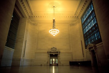 Vintage Grand Central Station Waiting Area clipart