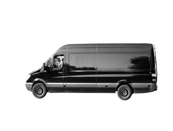 Czarny van — Zdjęcie stockowe