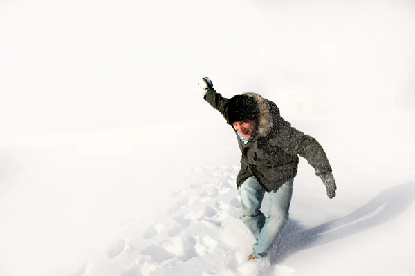 Snowball fight — Stock Photo, Image