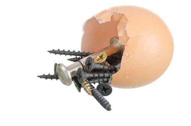 Broken egg shell clipart