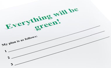 Her şey-ecek var olmak yeşil !