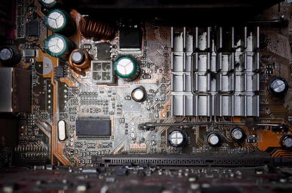 stock image Background of old electronic circuit boards