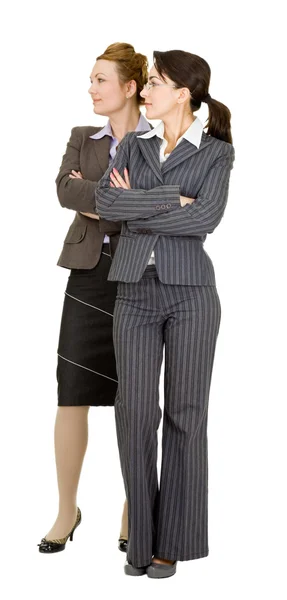 Retrato de dos mujeres en ropa de oficina —  Fotos de Stock