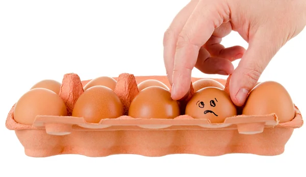 Egg scare — Stock Photo, Image