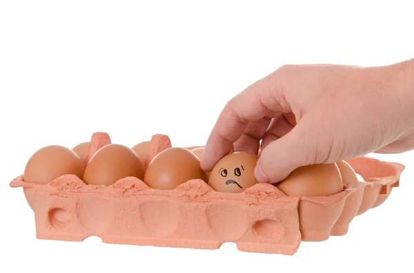 Egg scare — Stock Photo, Image
