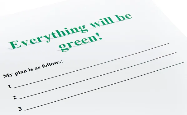Everything will be green ! — Stock Photo, Image