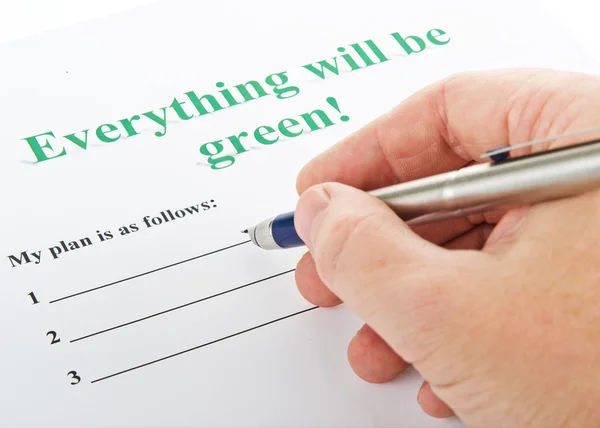 Wszystko będzie zielony ! — Zdjęcie stockowe