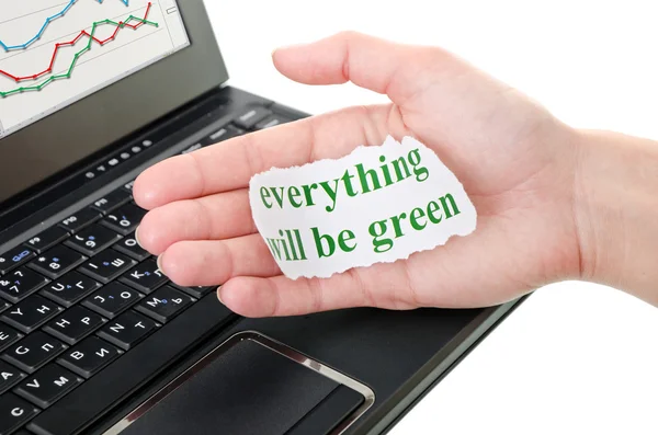 Vše bude zelená — Stock fotografie
