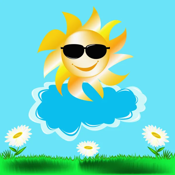 Summer solar picture — Stock Photo, Image