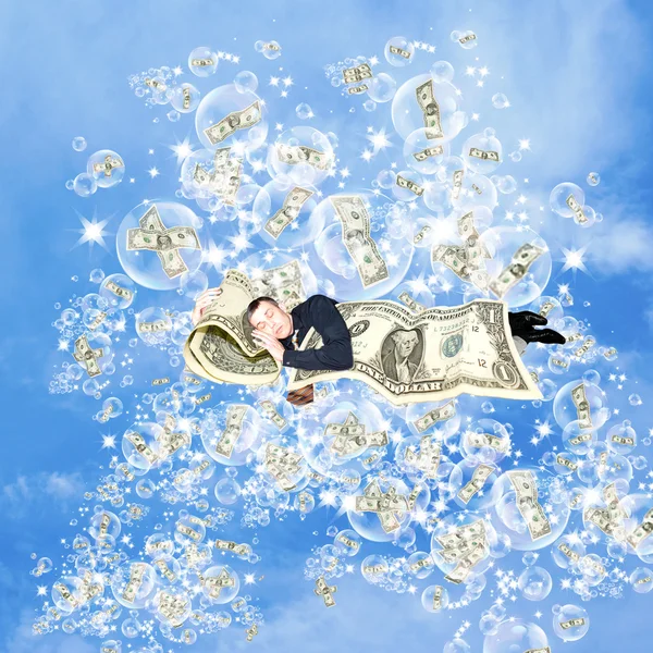 Financial dreams about money — Stock Photo, Image