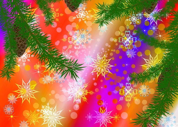 Абстрактная праздничная зимняя иллюстрация — стоковое фото