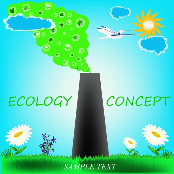 Ekologický koncept — Stockový vektor