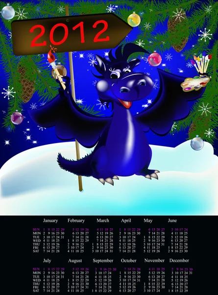 2012 Calendar — Stock Photo, Image