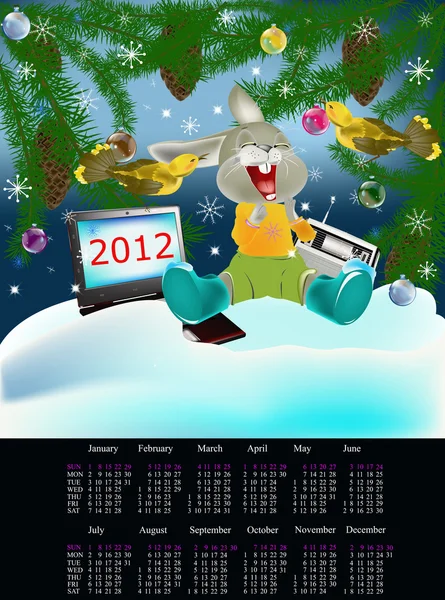Kalendář 2012 — Stock fotografie