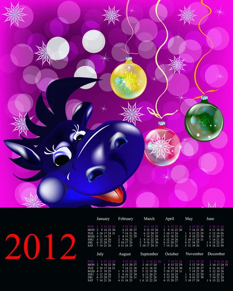 Calendario 2012 —  Fotos de Stock