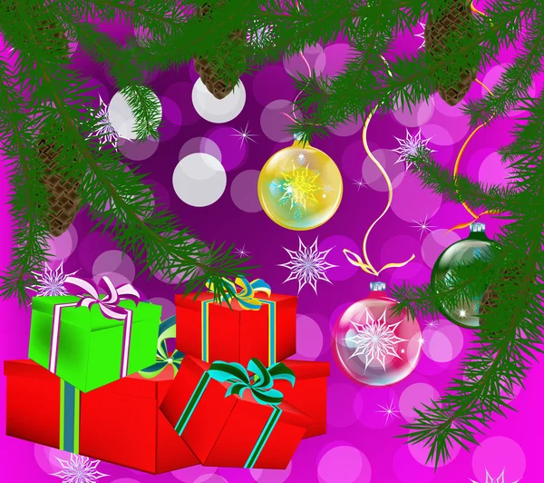 New Year's celebratory gifts — Stock Photo, Image
