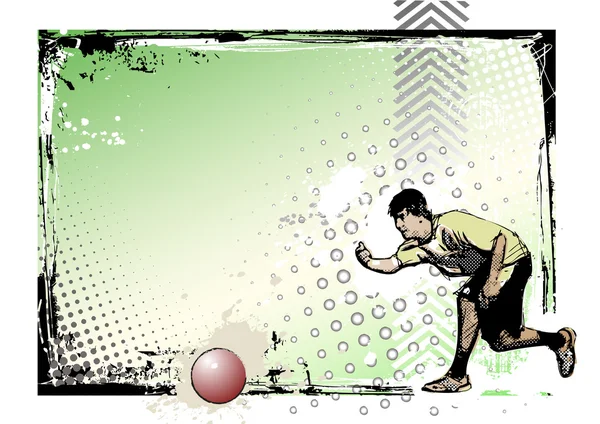 Affiche de kickball 3 — Image vectorielle